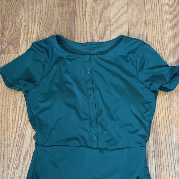 Andie Swim Plus Augusta One-Piece Swimsuit Vine Green Small NWT - Picture 6 of 10